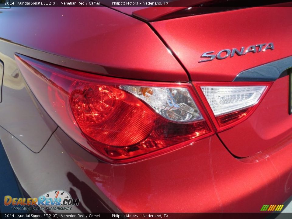 2014 Hyundai Sonata SE 2.0T Venetian Red / Camel Photo #13