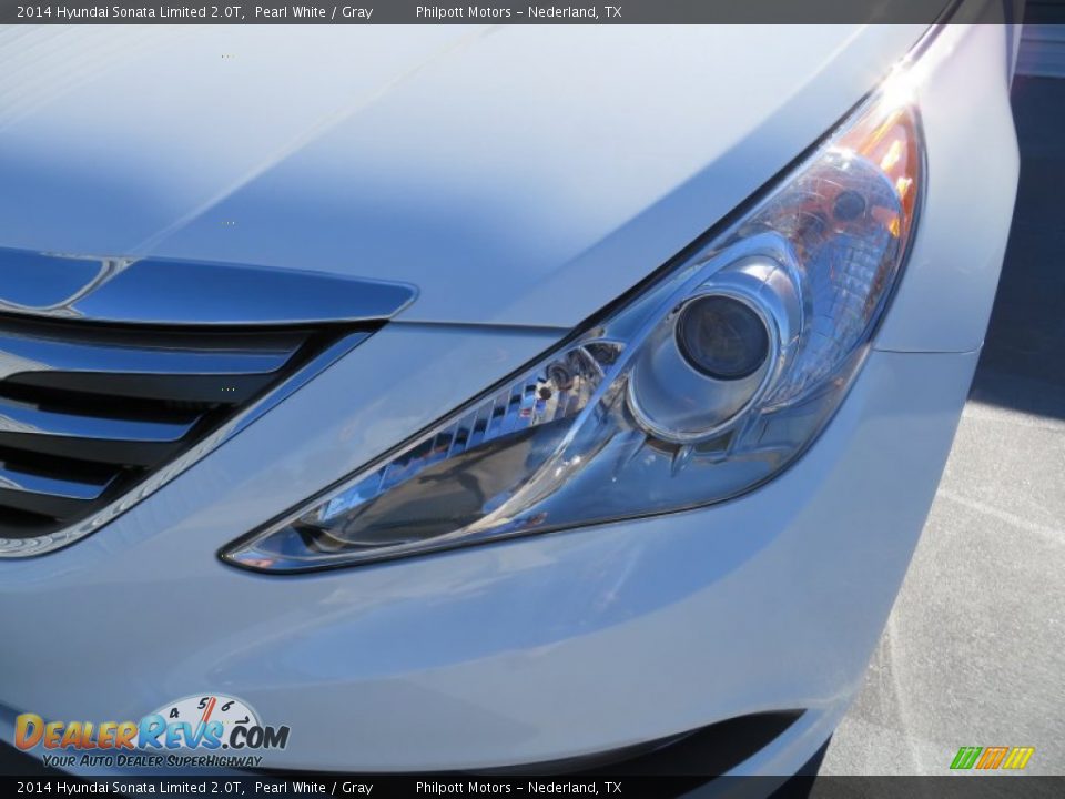 2014 Hyundai Sonata Limited 2.0T Pearl White / Gray Photo #8
