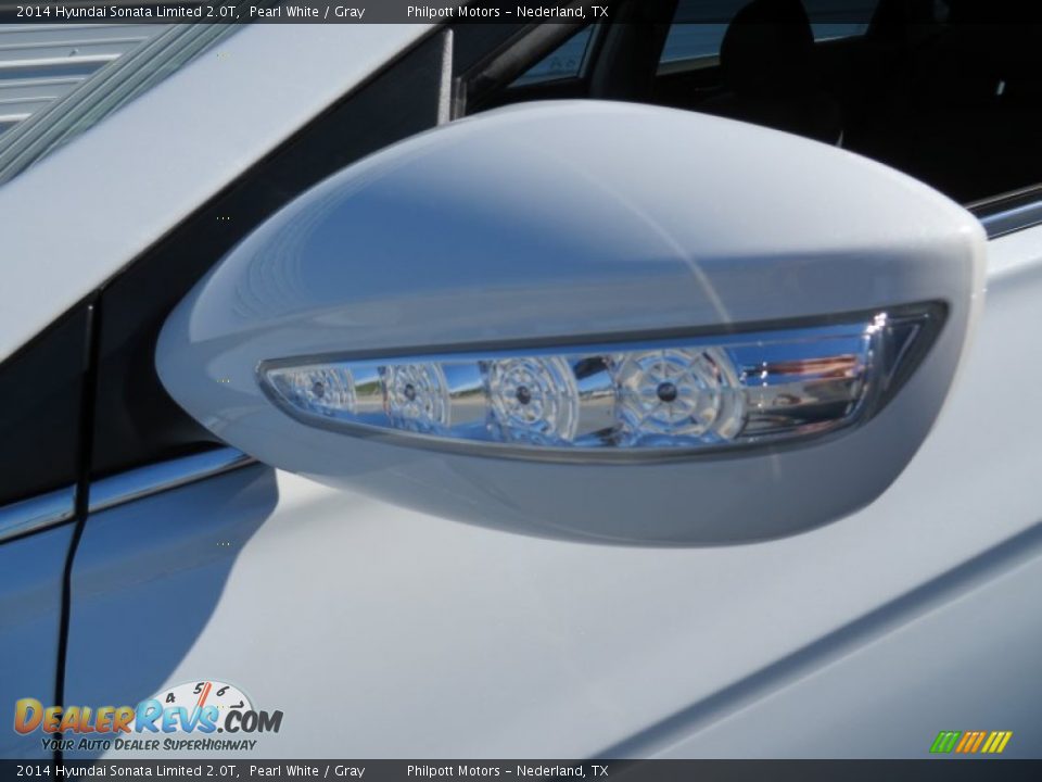 2014 Hyundai Sonata Limited 2.0T Pearl White / Gray Photo #11