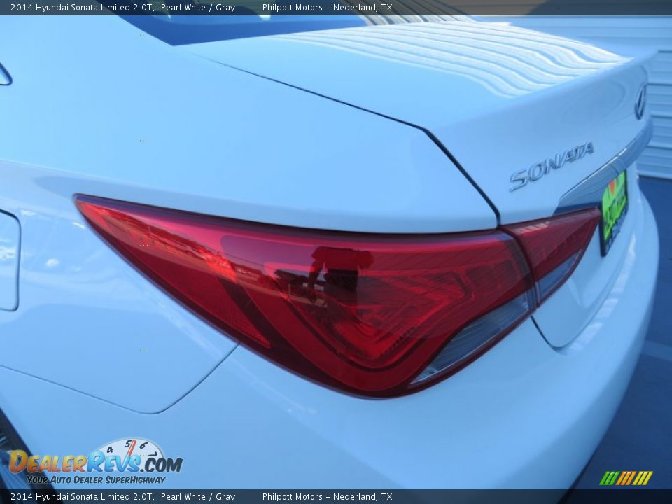 2014 Hyundai Sonata Limited 2.0T Pearl White / Gray Photo #12