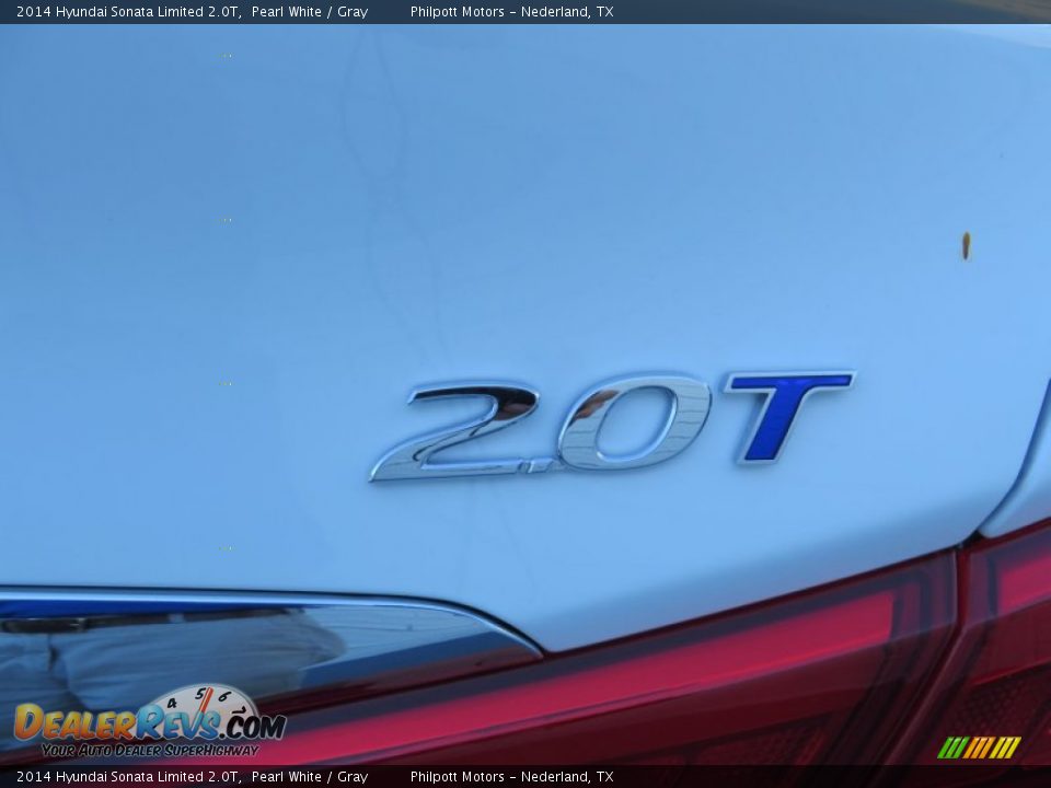 2014 Hyundai Sonata Limited 2.0T Pearl White / Gray Photo #16