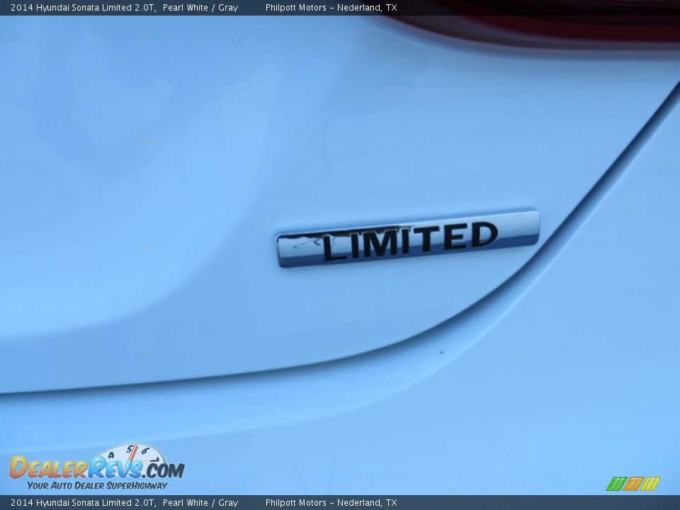2014 Hyundai Sonata Limited 2.0T Pearl White / Gray Photo #17