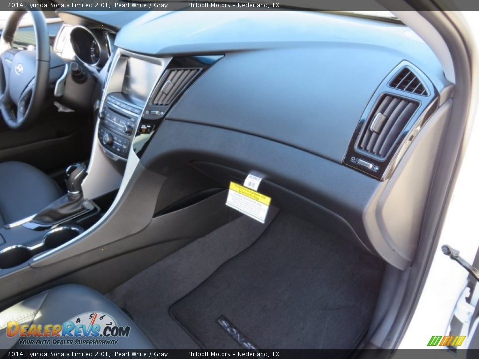 2014 Hyundai Sonata Limited 2.0T Pearl White / Gray Photo #20