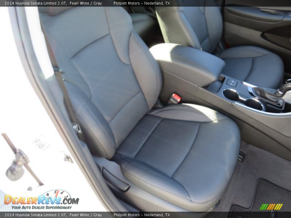 2014 Hyundai Sonata Limited 2.0T Pearl White / Gray Photo #21