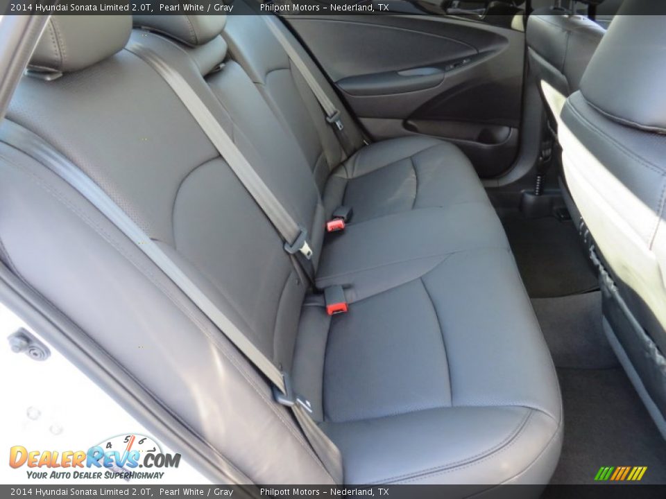 2014 Hyundai Sonata Limited 2.0T Pearl White / Gray Photo #23