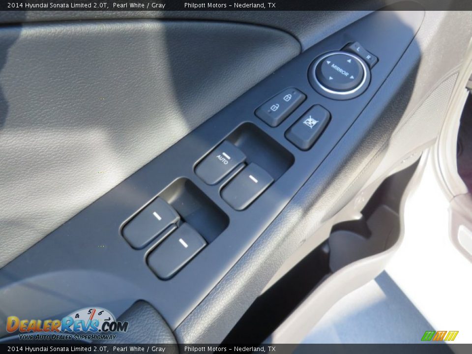 2014 Hyundai Sonata Limited 2.0T Pearl White / Gray Photo #26