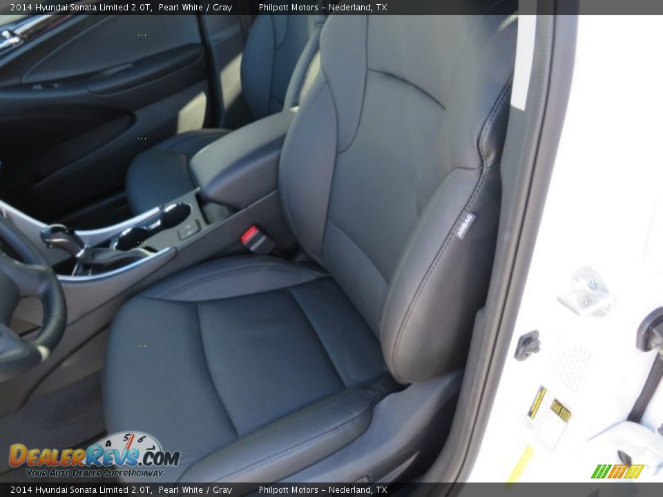2014 Hyundai Sonata Limited 2.0T Pearl White / Gray Photo #27