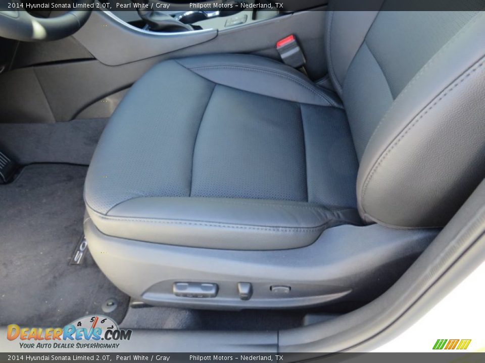 2014 Hyundai Sonata Limited 2.0T Pearl White / Gray Photo #28