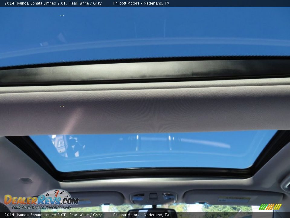 2014 Hyundai Sonata Limited 2.0T Pearl White / Gray Photo #29