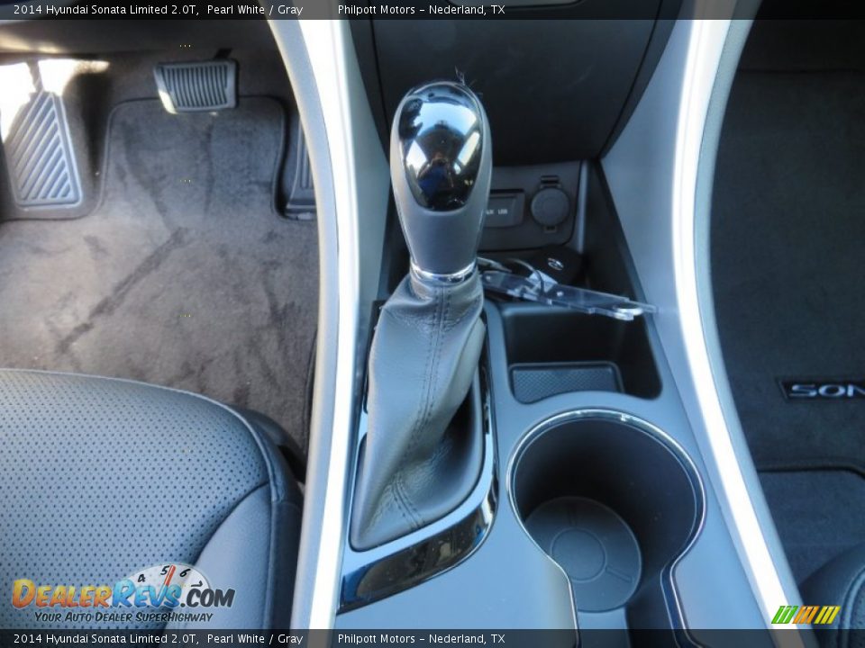 2014 Hyundai Sonata Limited 2.0T Pearl White / Gray Photo #35
