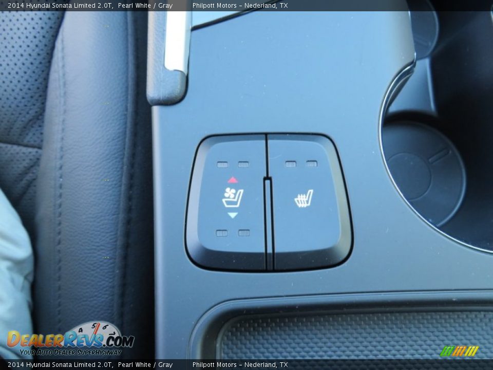 2014 Hyundai Sonata Limited 2.0T Pearl White / Gray Photo #36