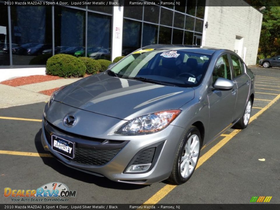 2010 Mazda MAZDA3 s Sport 4 Door Liquid Silver Metallic / Black Photo #1