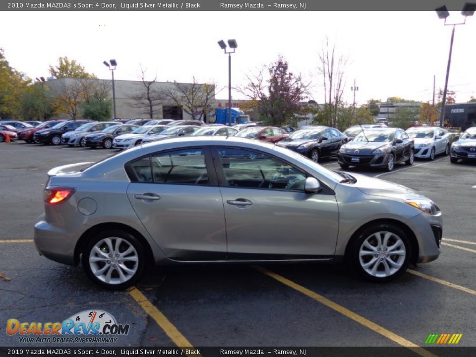 2010 Mazda MAZDA3 s Sport 4 Door Liquid Silver Metallic / Black Photo #5
