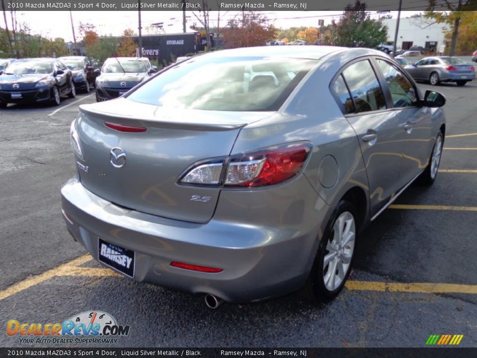 2010 Mazda MAZDA3 s Sport 4 Door Liquid Silver Metallic / Black Photo #6