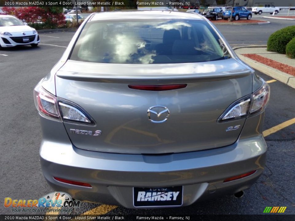 2010 Mazda MAZDA3 s Sport 4 Door Liquid Silver Metallic / Black Photo #7
