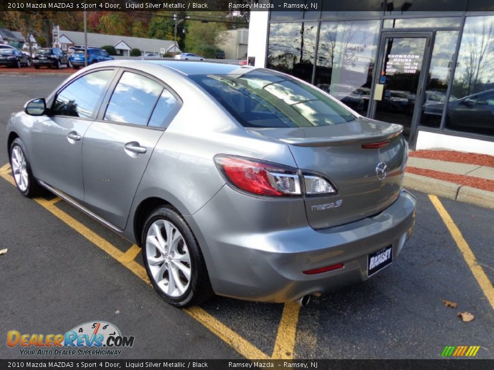 2010 Mazda MAZDA3 s Sport 4 Door Liquid Silver Metallic / Black Photo #8