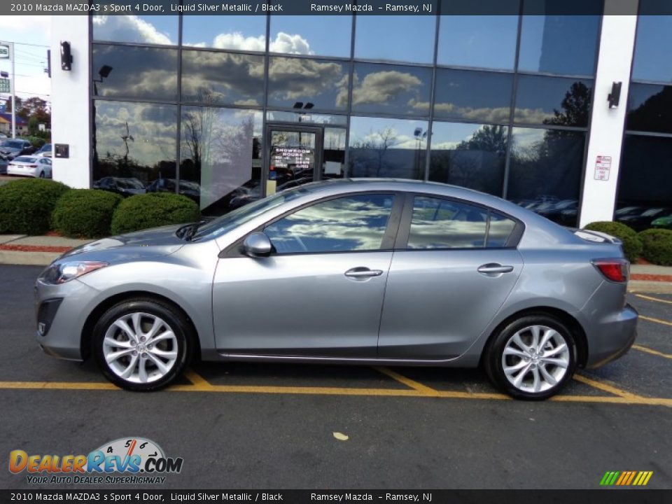 2010 Mazda MAZDA3 s Sport 4 Door Liquid Silver Metallic / Black Photo #9