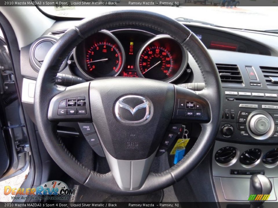 2010 Mazda MAZDA3 s Sport 4 Door Liquid Silver Metallic / Black Photo #24