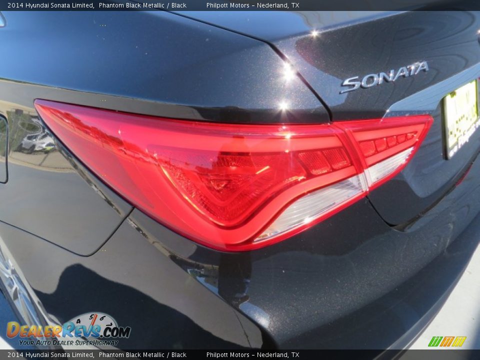 2014 Hyundai Sonata Limited Phantom Black Metallic / Black Photo #13