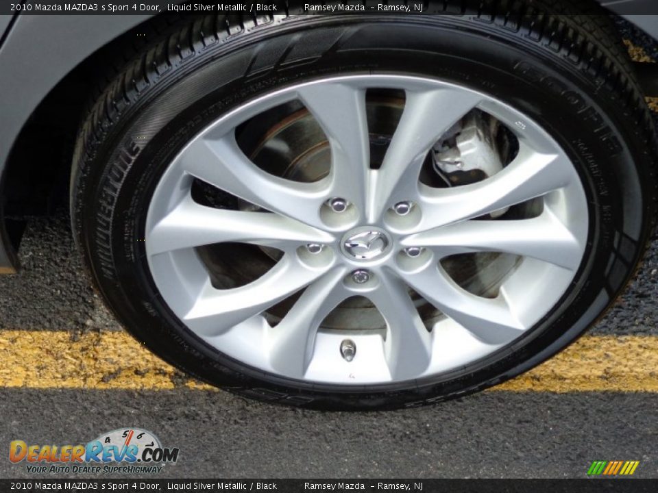 2010 Mazda MAZDA3 s Sport 4 Door Liquid Silver Metallic / Black Photo #36
