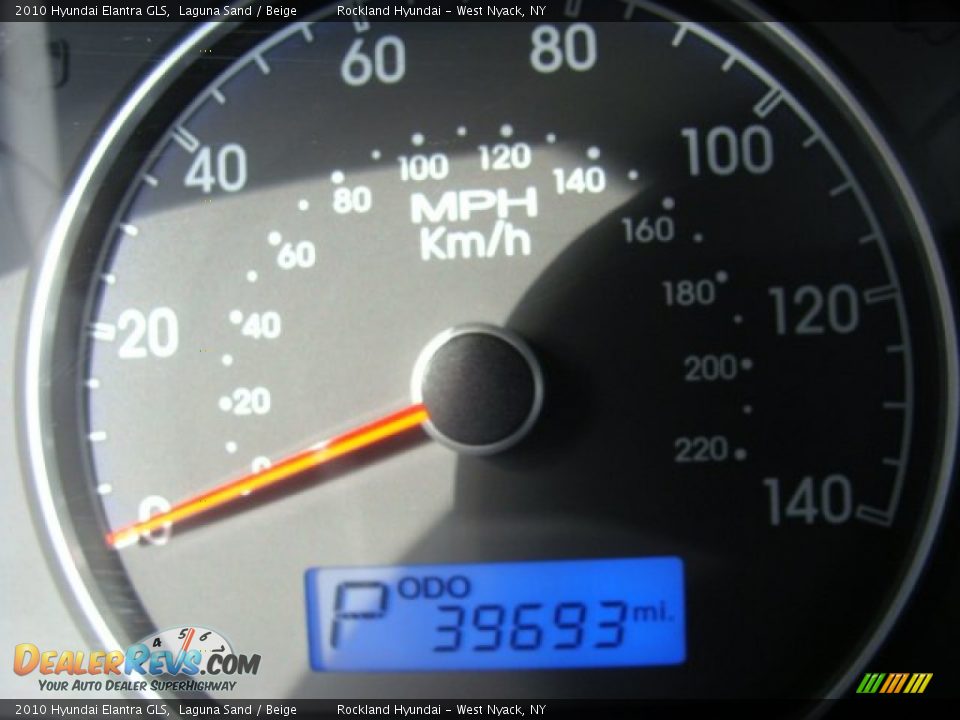 2010 Hyundai Elantra GLS Laguna Sand / Beige Photo #15