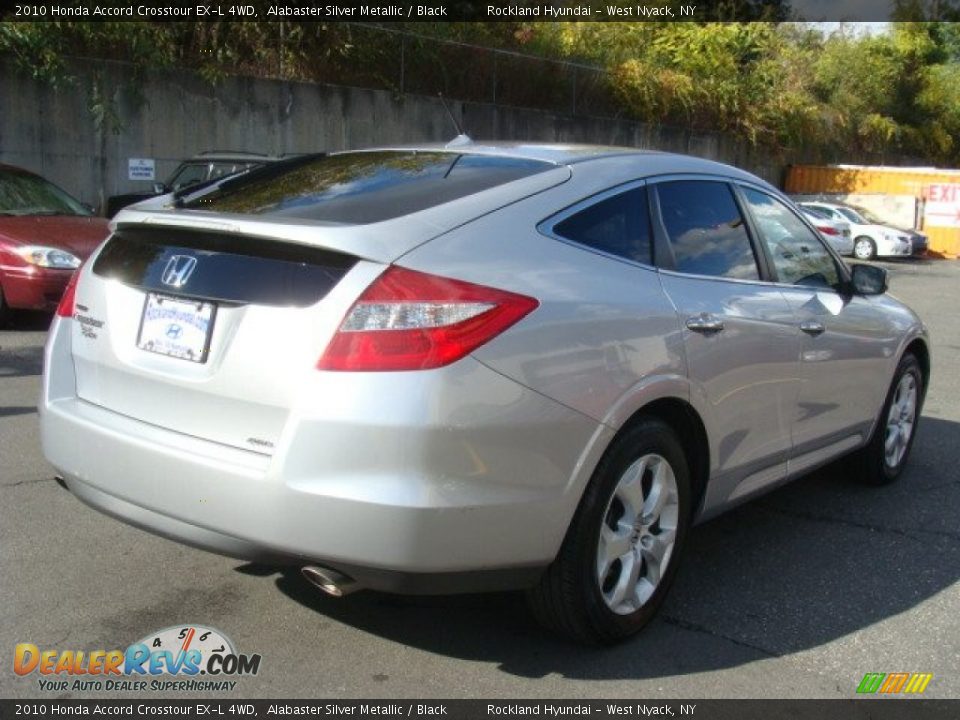 2010 Honda Accord Crosstour EX-L 4WD Alabaster Silver Metallic / Black Photo #4