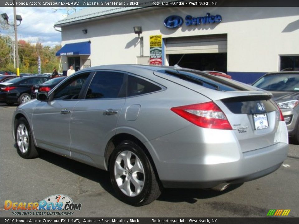 2010 Honda Accord Crosstour EX-L 4WD Alabaster Silver Metallic / Black Photo #6