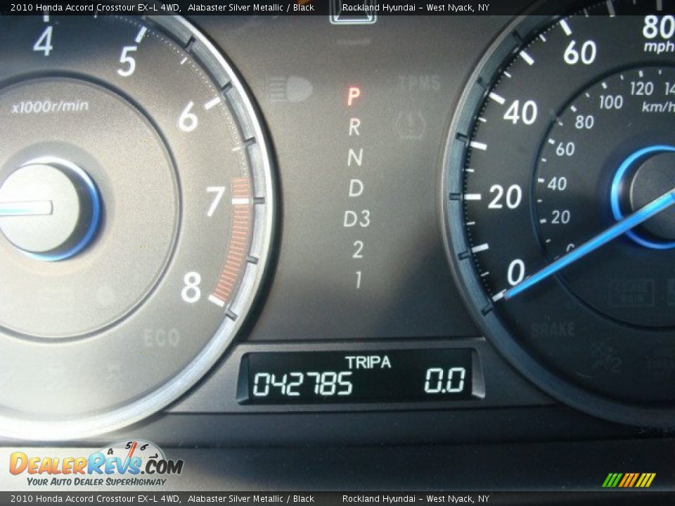 2010 Honda Accord Crosstour EX-L 4WD Alabaster Silver Metallic / Black Photo #16