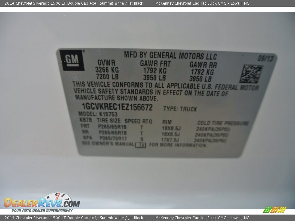 2014 Chevrolet Silverado 1500 LT Double Cab 4x4 Summit White / Jet Black Photo #7
