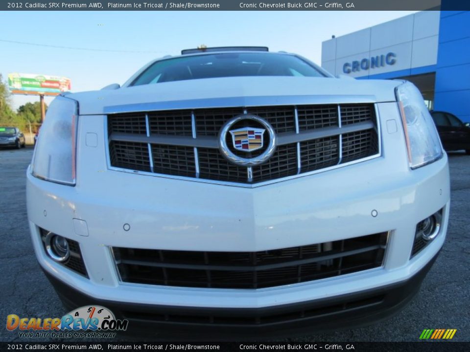 2012 Cadillac SRX Premium AWD Platinum Ice Tricoat / Shale/Brownstone Photo #2