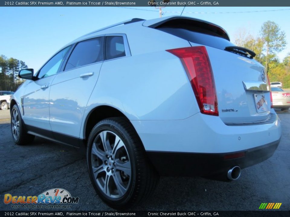 2012 Cadillac SRX Premium AWD Platinum Ice Tricoat / Shale/Brownstone Photo #5
