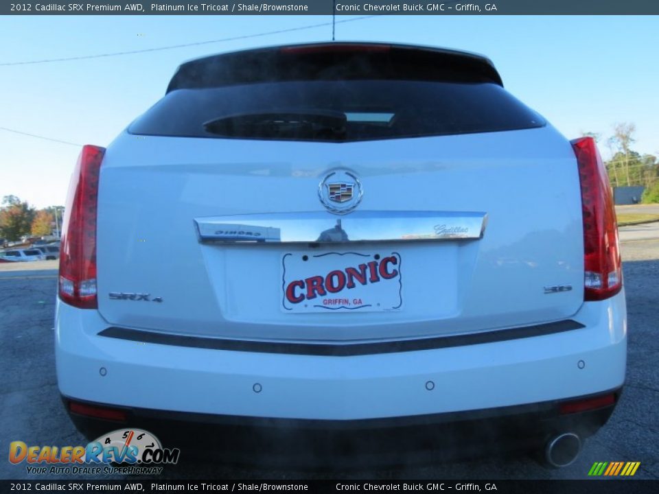 2012 Cadillac SRX Premium AWD Platinum Ice Tricoat / Shale/Brownstone Photo #6