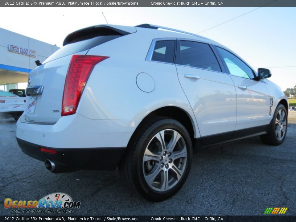 2012 Cadillac SRX Premium AWD Platinum Ice Tricoat / Shale/Brownstone Photo #7