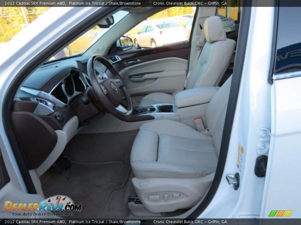 2012 Cadillac SRX Premium AWD Platinum Ice Tricoat / Shale/Brownstone Photo #10