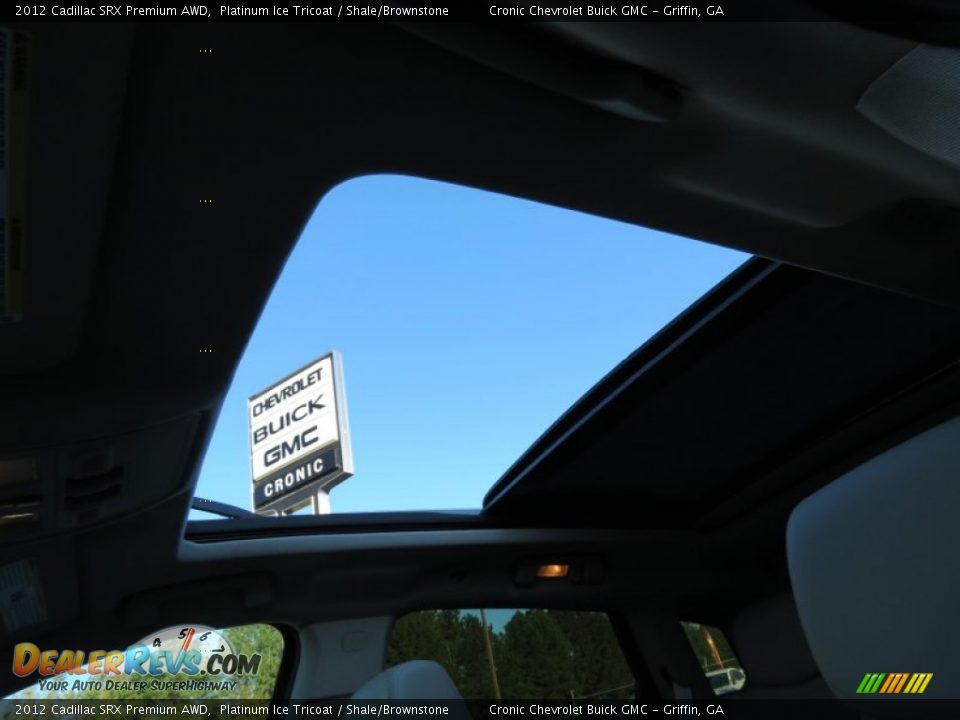 2012 Cadillac SRX Premium AWD Platinum Ice Tricoat / Shale/Brownstone Photo #12