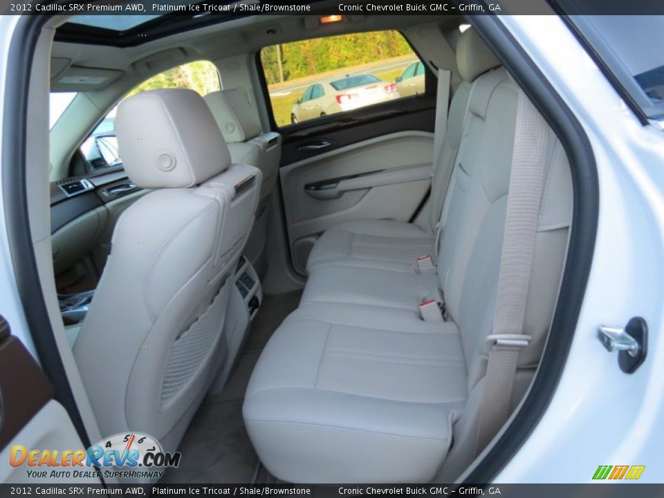 2012 Cadillac SRX Premium AWD Platinum Ice Tricoat / Shale/Brownstone Photo #13