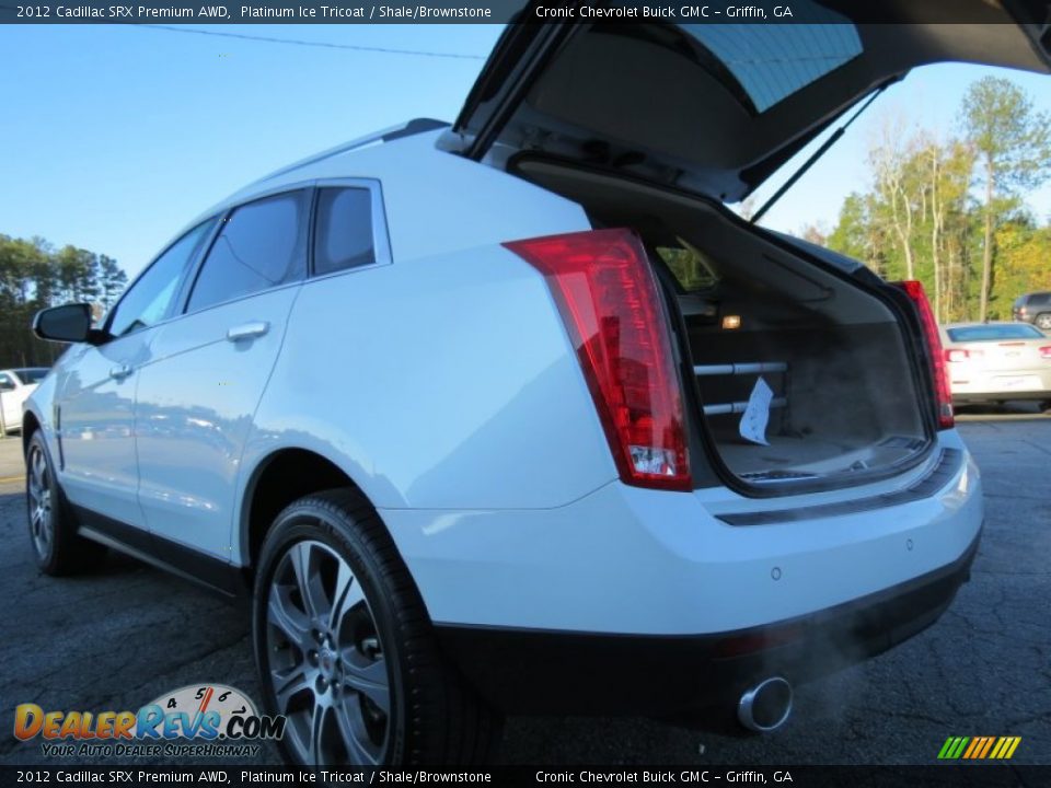 2012 Cadillac SRX Premium AWD Platinum Ice Tricoat / Shale/Brownstone Photo #15