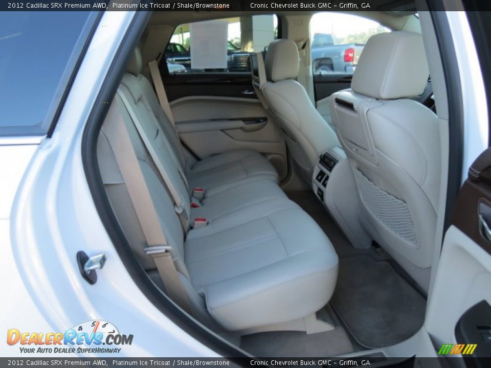 2012 Cadillac SRX Premium AWD Platinum Ice Tricoat / Shale/Brownstone Photo #17