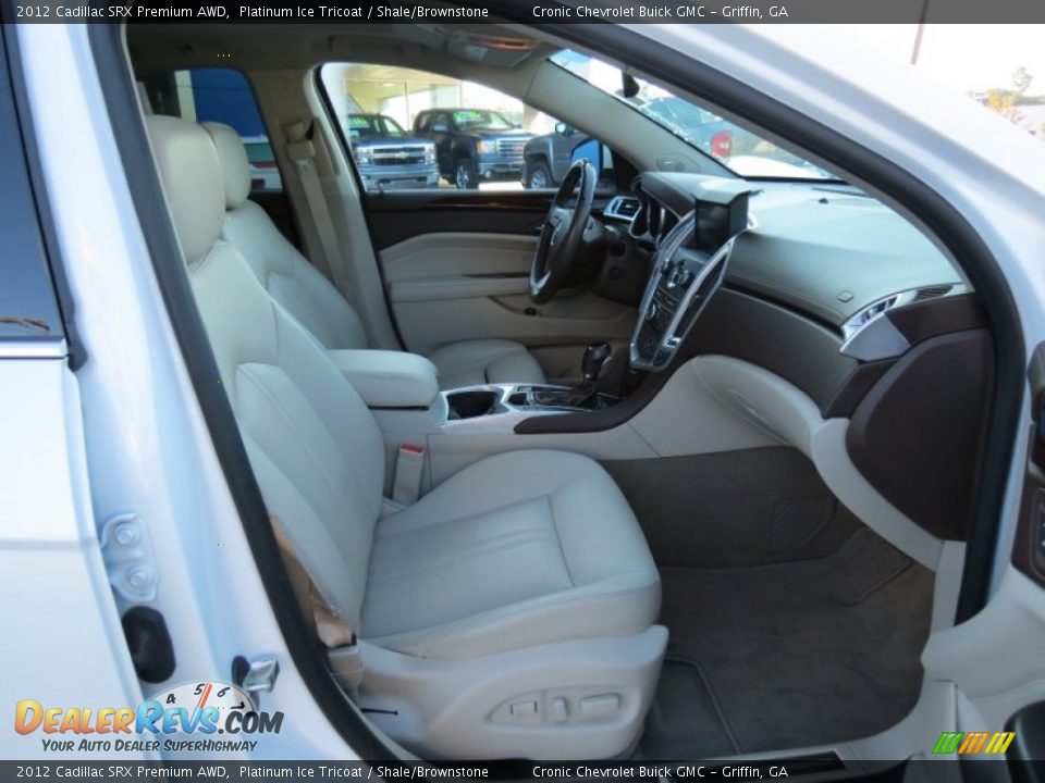 2012 Cadillac SRX Premium AWD Platinum Ice Tricoat / Shale/Brownstone Photo #19