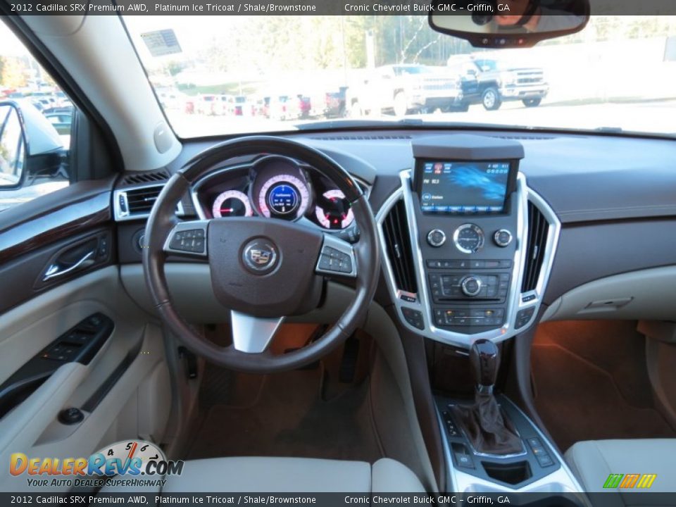 2012 Cadillac SRX Premium AWD Platinum Ice Tricoat / Shale/Brownstone Photo #21