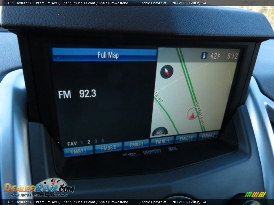 2012 Cadillac SRX Premium AWD Platinum Ice Tricoat / Shale/Brownstone Photo #24