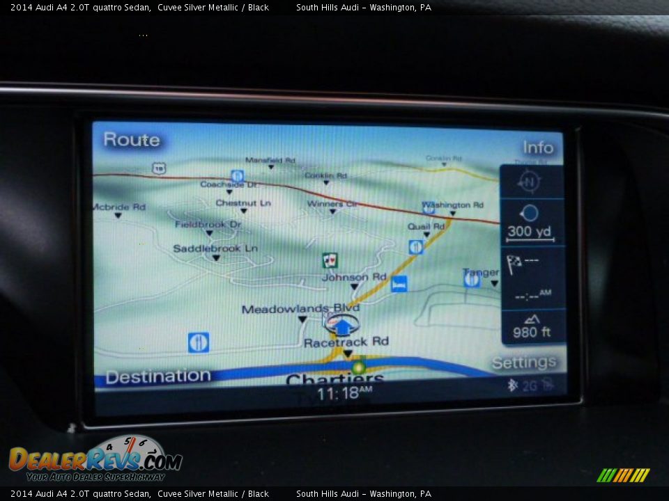 2014 Audi A4 2.0T quattro Sedan Cuvee Silver Metallic / Black Photo #14