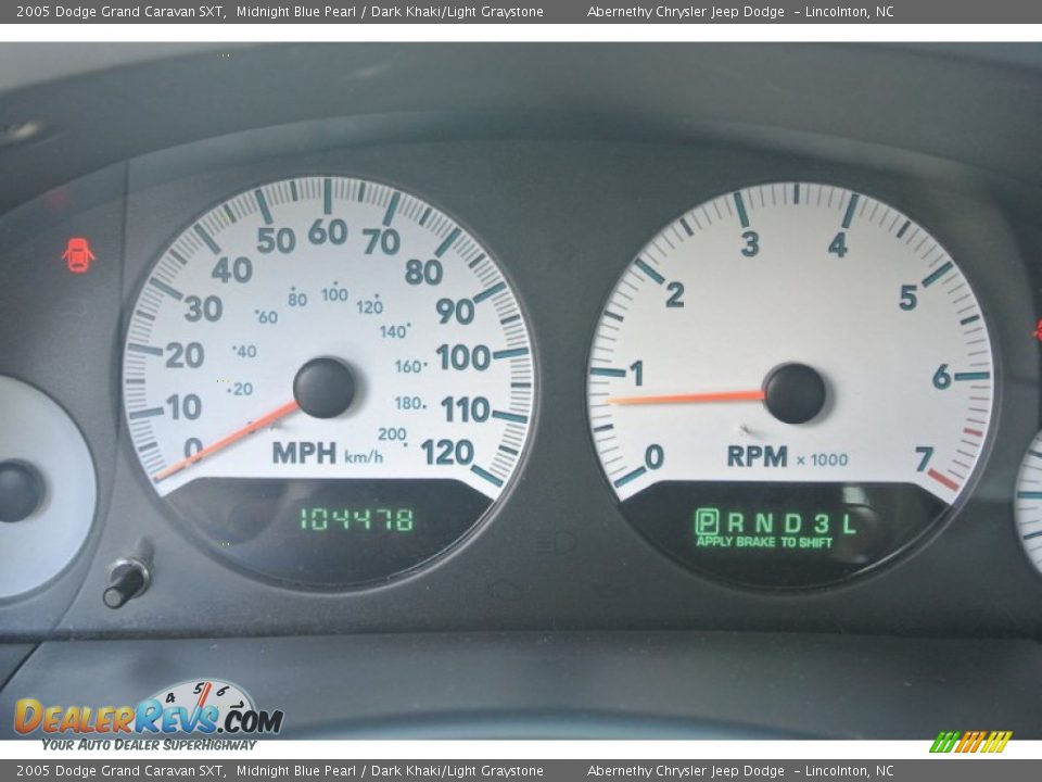 2005 Dodge Grand Caravan SXT Midnight Blue Pearl / Dark Khaki/Light Graystone Photo #14