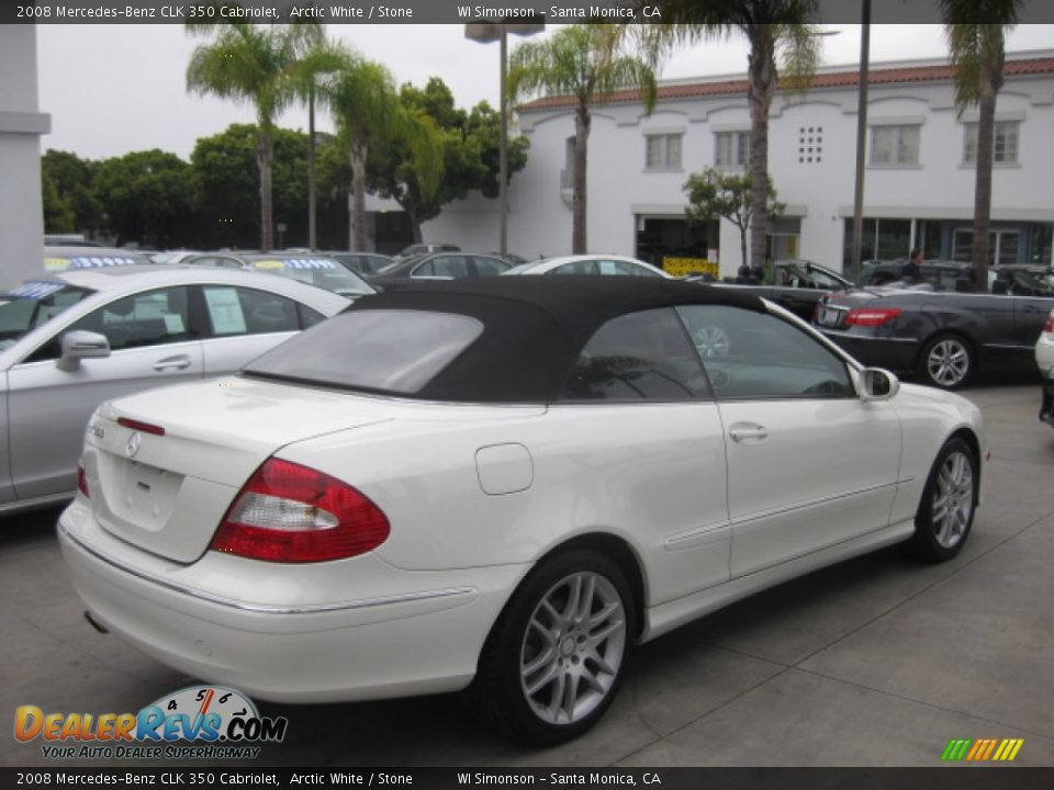 Arctic White 2008 Mercedes-Benz CLK 350 Cabriolet Photo #2
