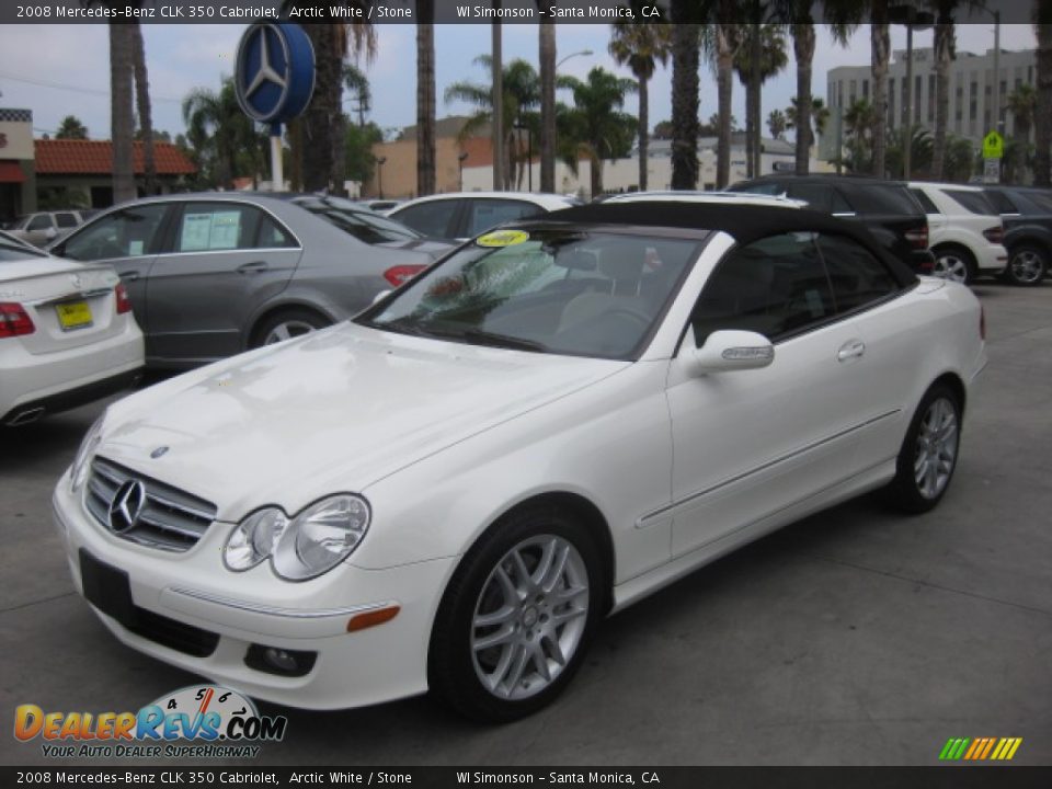 Front 3/4 View of 2008 Mercedes-Benz CLK 350 Cabriolet Photo #5