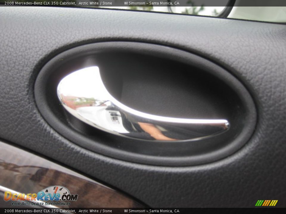 2008 Mercedes-Benz CLK 350 Cabriolet Arctic White / Stone Photo #7