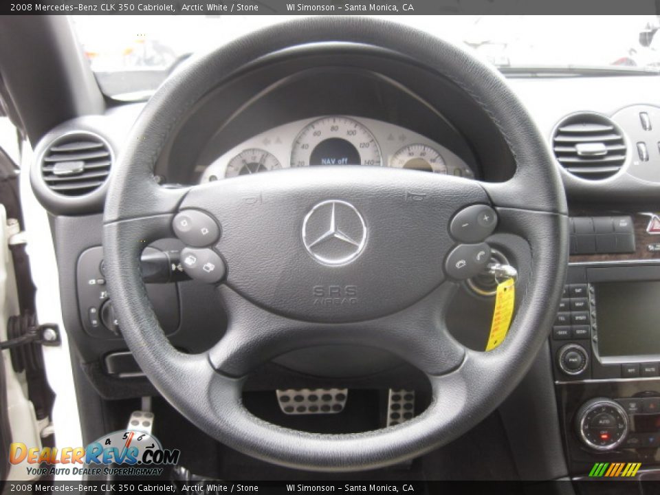 2008 Mercedes-Benz CLK 350 Cabriolet Steering Wheel Photo #11