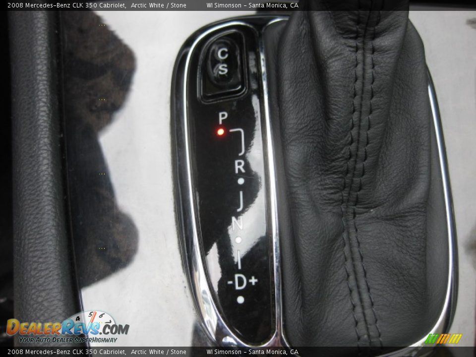 2008 Mercedes-Benz CLK 350 Cabriolet Arctic White / Stone Photo #12