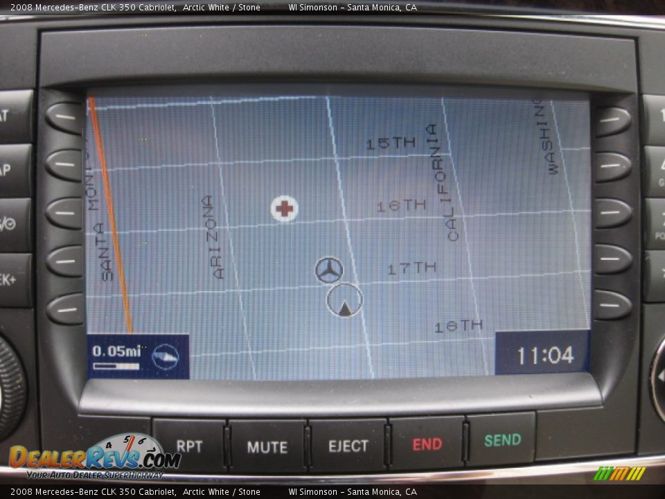 Navigation of 2008 Mercedes-Benz CLK 350 Cabriolet Photo #15