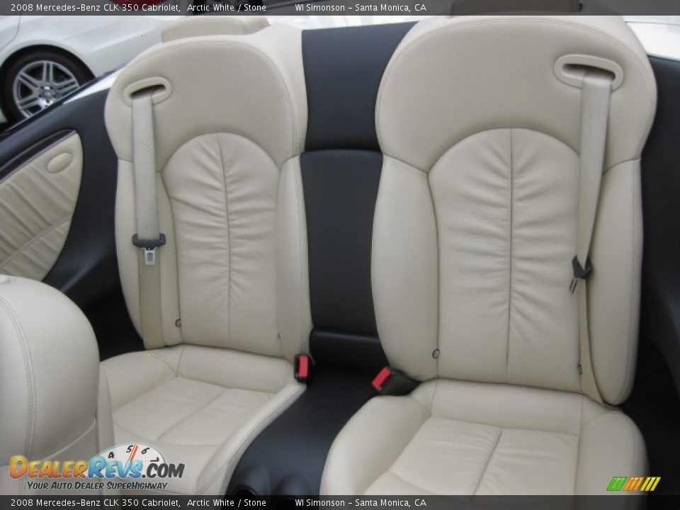 Rear Seat of 2008 Mercedes-Benz CLK 350 Cabriolet Photo #19